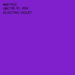 #801FCC - Electric Violet Color Image