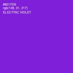 #801FD9 - Electric Violet Color Image