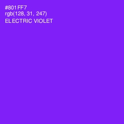 #801FF7 - Electric Violet Color Image