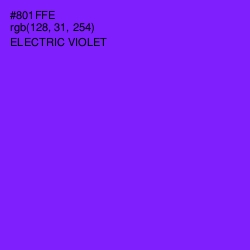 #801FFE - Electric Violet Color Image