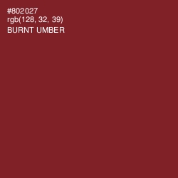 #802027 - Burnt Umber Color Image