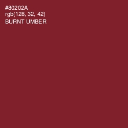 #80202A - Burnt Umber Color Image