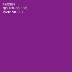 #802087 - Vivid Violet Color Image