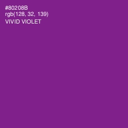 #80208B - Vivid Violet Color Image