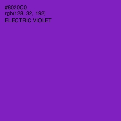 #8020C0 - Electric Violet Color Image