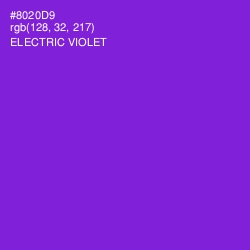 #8020D9 - Electric Violet Color Image