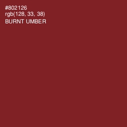 #802126 - Burnt Umber Color Image