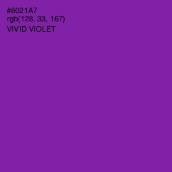 #8021A7 - Vivid Violet Color Image