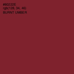 #80222E - Burnt Umber Color Image