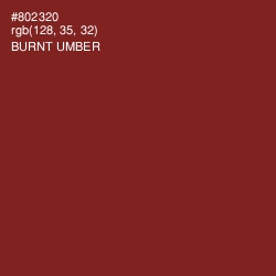 #802320 - Burnt Umber Color Image