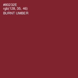 #80232E - Burnt Umber Color Image