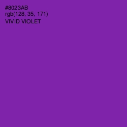 #8023AB - Vivid Violet Color Image