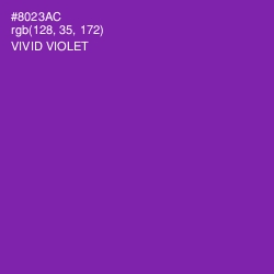 #8023AC - Vivid Violet Color Image