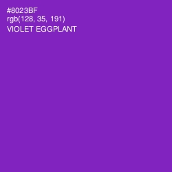 #8023BF - Violet Eggplant Color Image