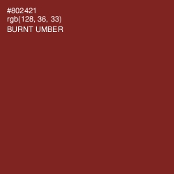 #802421 - Burnt Umber Color Image