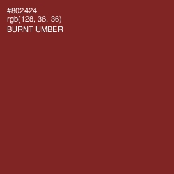 #802424 - Burnt Umber Color Image