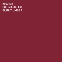 #802435 - Burnt Umber Color Image