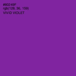 #80249F - Vivid Violet Color Image