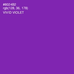 #8024B2 - Vivid Violet Color Image