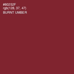 #80252F - Burnt Umber Color Image