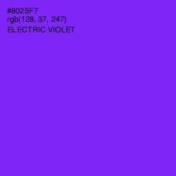 #8025F7 - Electric Violet Color Image