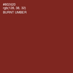 #802620 - Burnt Umber Color Image