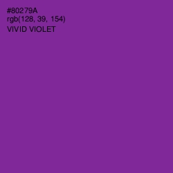 #80279A - Vivid Violet Color Image