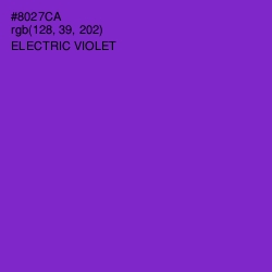 #8027CA - Electric Violet Color Image