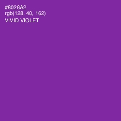 #8028A2 - Vivid Violet Color Image