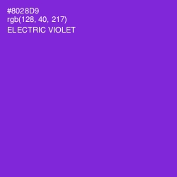 #8028D9 - Electric Violet Color Image