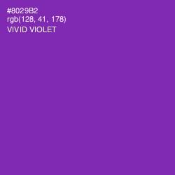 #8029B2 - Vivid Violet Color Image