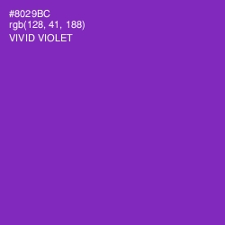 #8029BC - Vivid Violet Color Image