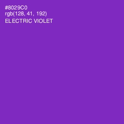 #8029C0 - Electric Violet Color Image