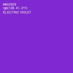 #8029D3 - Electric Violet Color Image