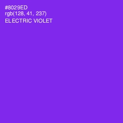 #8029ED - Electric Violet Color Image