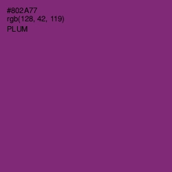 #802A77 - Plum Color Image