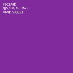 #802A9D - Vivid Violet Color Image