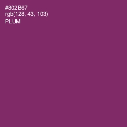 #802B67 - Plum Color Image