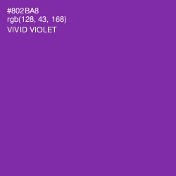 #802BA8 - Vivid Violet Color Image