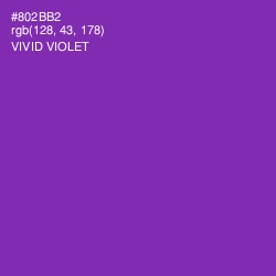 #802BB2 - Vivid Violet Color Image