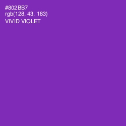 #802BB7 - Vivid Violet Color Image