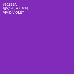 #802BBA - Vivid Violet Color Image