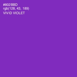 #802BBD - Vivid Violet Color Image