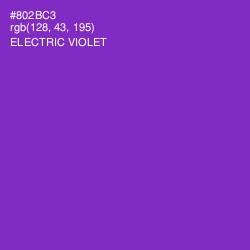 #802BC3 - Electric Violet Color Image