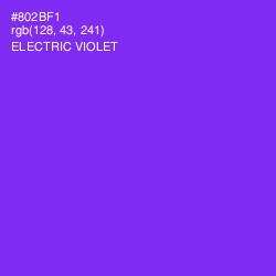 #802BF1 - Electric Violet Color Image