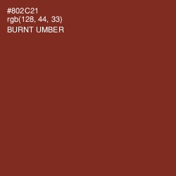 #802C21 - Burnt Umber Color Image