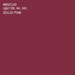 #802C40 - Solid Pink Color Image
