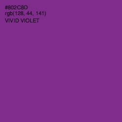 #802C8D - Vivid Violet Color Image