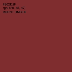 #802D2F - Burnt Umber Color Image