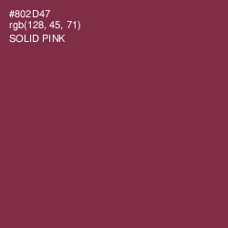 #802D47 - Solid Pink Color Image